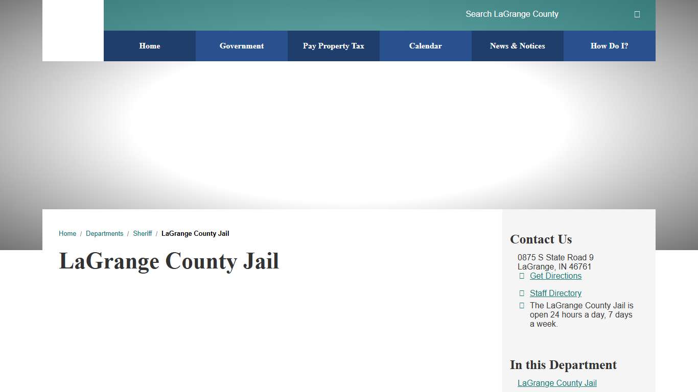 LaGrange County Jail / LaGrange County, Indiana